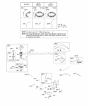 Alternator Controls Electric Starter Governor Spring Ignition Diagram and Parts List for 280H06-0118-E1  Briggs and Stratton Engine